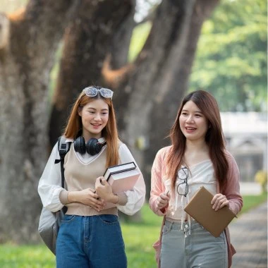 Vietnam university and city view